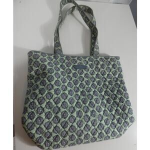 Vera Bradley Tote Bag Normadic Blossoms Pattern Quilted Double Handles